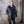 Men's Warlock Coat - Antique Black with Black Fur