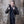 Men's Warlock Coat - Antique Black with Black Fur
