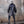 Men's Warlock Coat - Antique Black with Black Fur