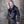 Men's Warlock Coat - Antique Black with Black Fur