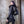 Women's Warlock Coat - Classic Black with Black Fur, Size Small