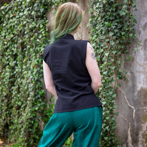 Women's Sleeveless Renaissance Tunic - Black 2025 Edition