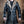 Men's Warlock Coat - Antique Black with Tan Fur