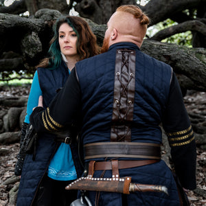 Bramblewood Long Vest - Navy Blue