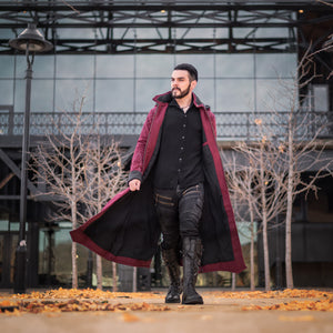 Skyfall Coat 2024 Edition - Burgundy