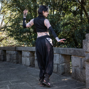 Whisperveil Harem Pants - Black