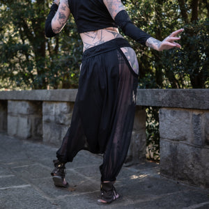 Whisperveil Harem Pants - Black