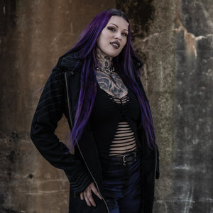 Lyria Halter Top - Black