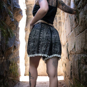 Whimsy Tassel Shorts - Black