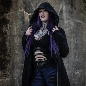 Lyria Halter Top - Black