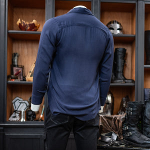 Outrider Button Up Shirt - Navy Blue