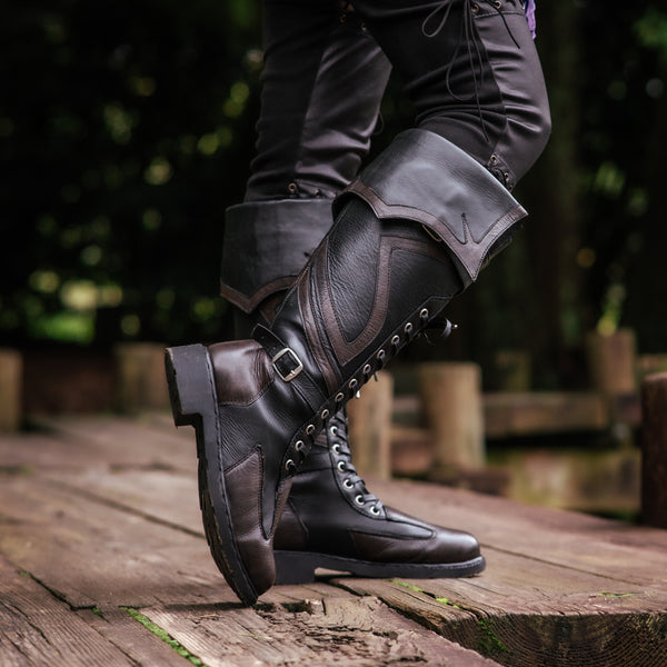 Women's Blacktide Boots - Classic Black and Ironwood Brown