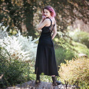 Shieldmaiden Maxi Dress - Black