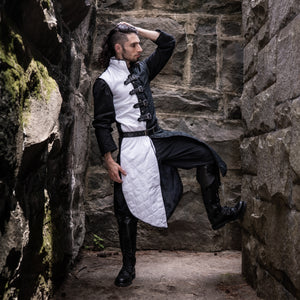 Bramblewood Long Vest - Black and White