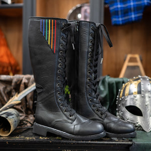 Men's Ares Knee-High Boots Progress Pride Edition - Special Order