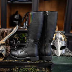 Men's Ares Knee-High Boots Progress Pride Edition - Special Order