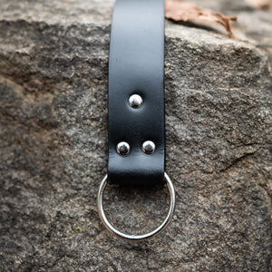 Valiant Leather Ring Belt - Classic Black