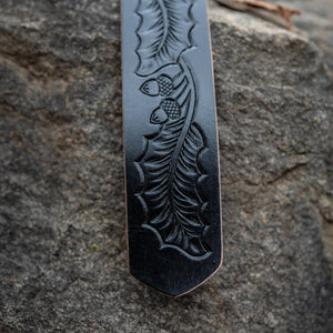 Heartseeker Leather Ring Belt - Classic Black