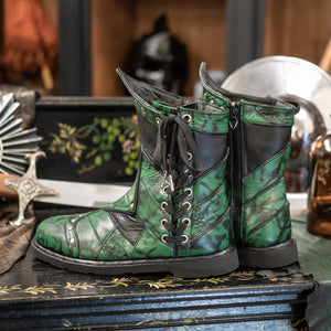 Women's Bramblewood Low Boots - Dragonseye Green and Classic Black