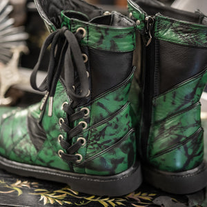 Women's Bramblewood Low Boots - Dragonseye Green and Classic Black