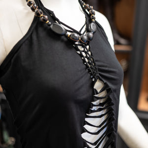 Lyria Halter Top - Black