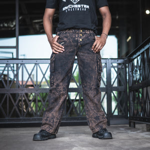 Dustvale Cargo Pants Sample - Stonewashed Brown, Size 38