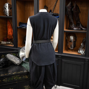 Women's Sleeveless Renaissance Tunic - Black