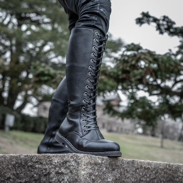 Men's Ares Knee-High Boots - Classic Black
