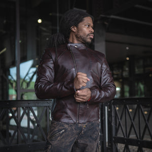 Men's Sentinel Jacket - Oxblood Burgundy, Size Large