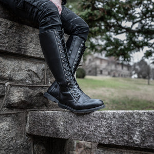 Men's Ares Knee-High Boots - Classic Black