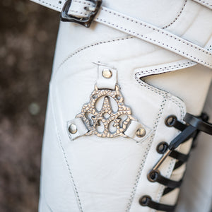 Men's Rampart Leather Boots - Dustvale White