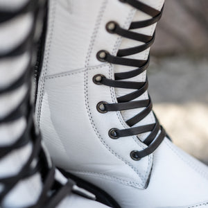 Men's Rampart Leather Boots - Dustvale White