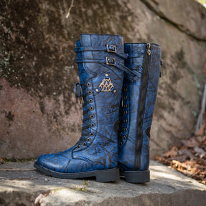 Men's Rampart Leather Boots - Azurinth Blue, Men's 10.5 Standard