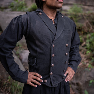 Fitted Men's Noble Vest - Black