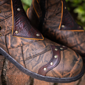 Men's Bramblewood Boots - Bramblewood Brown, Giantsblood with Orange Piping, Size 9