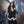 Yin Vest - Classic Black w/ White Fur, Size Large