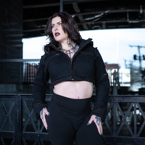 Warscout  Crop Jacket - Weathered Black