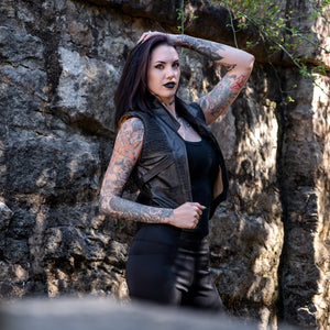 Havok Vest - Black Dragonskin