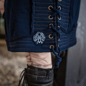 Marauder Long Coat - Navy Blue