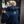 Marauder Long Coat - Navy Blue