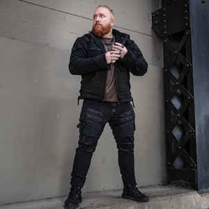 Havok Stretch Jeans - Black with Black Wax