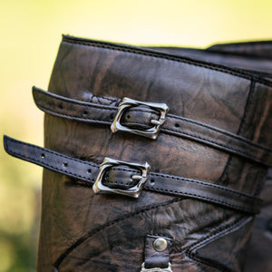Women's Monolith Moto Boots - Ironwood Brown