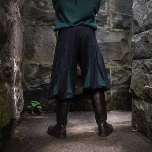 Landsknecht Pants - Black and Dragonseye Green