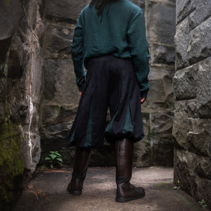 Landsknecht Pants - Black and Dragonseye Green