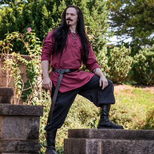 Men's Renaissance Tunic - Burgundy