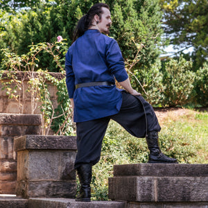 Men's Renaissance Tunic - Navy Blue