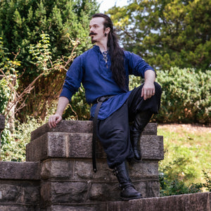 Men's Renaissance Tunic - Navy Blue