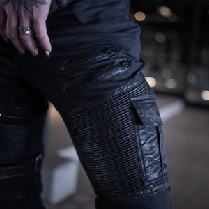 Havok Stretch Jeans - Black with Black Wax