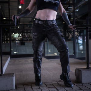 Havok Stretch Jeans - Black with Black Wax