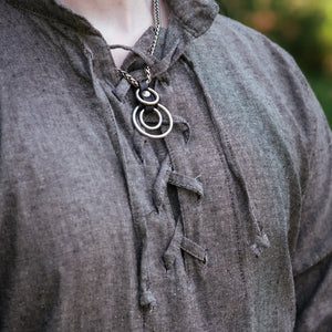 Men's Renaissance Tunic - Dark Grey